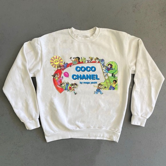 Mega yacht Coco Chanel Sweatshirt Ivory